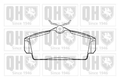 Комплект тормозных колодок (QUINTON HAZELL: BP1097)