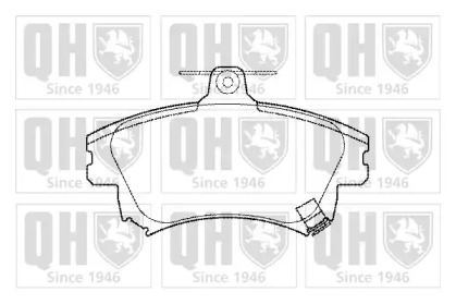 Комплект тормозных колодок (QUINTON HAZELL: BP1099)