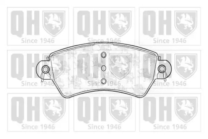 Комплект тормозных колодок (QUINTON HAZELL: BP1117)