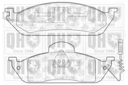 Комплект тормозных колодок (QUINTON HAZELL: BP1134)