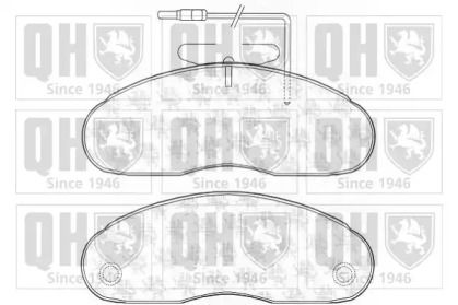 Комплект тормозных колодок (QUINTON HAZELL: BP1136)