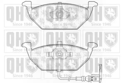 Комплект тормозных колодок (QUINTON HAZELL: BP1142)
