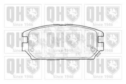 Комплект тормозных колодок (QUINTON HAZELL: BP1163)