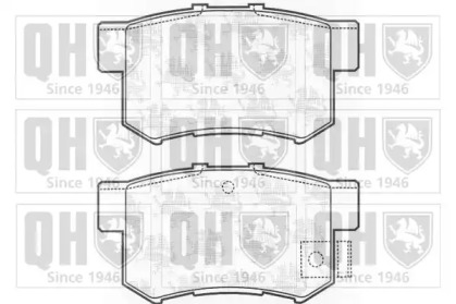 Комплект тормозных колодок (QUINTON HAZELL: BP1181)