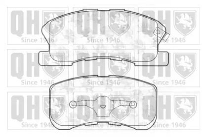 Комплект тормозных колодок (QUINTON HAZELL: BP1196)
