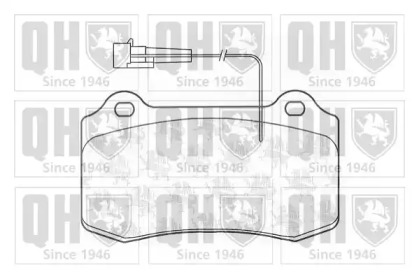 Комплект тормозных колодок (QUINTON HAZELL: BP1201)