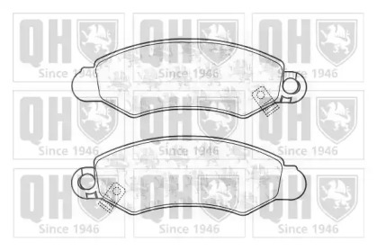 Комплект тормозных колодок (QUINTON HAZELL: BP1220)