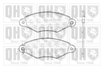 Комплект тормозных колодок (QUINTON HAZELL: BP1241)