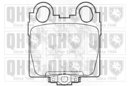 Комплект тормозных колодок (QUINTON HAZELL: BP1252)