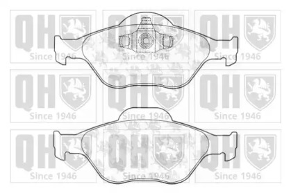 Комплект тормозных колодок (QUINTON HAZELL: BP1261)