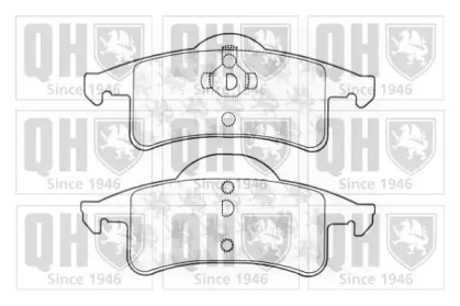 Комплект тормозных колодок (QUINTON HAZELL: BP1266)