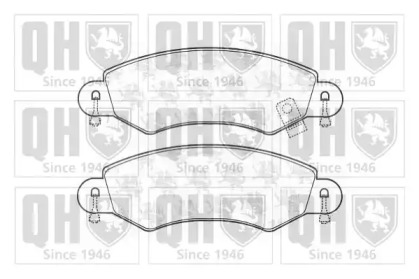 Комплект тормозных колодок (QUINTON HAZELL: BP1273)