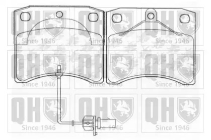 Комплект тормозных колодок (QUINTON HAZELL: BP1274)