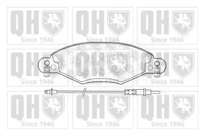 Комплект тормозных колодок (QUINTON HAZELL: BP1288)