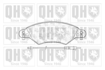 Комплект тормозных колодок (QUINTON HAZELL: BP1289)