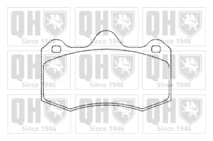Комплект тормозных колодок (QUINTON HAZELL: BP1298)