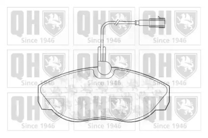 Комплект тормозных колодок (QUINTON HAZELL: BP1329)