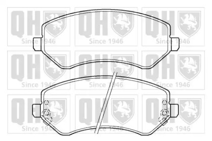 Комплект тормозных колодок (QUINTON HAZELL: BP1344)