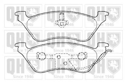 Комплект тормозных колодок (QUINTON HAZELL: BP1346)
