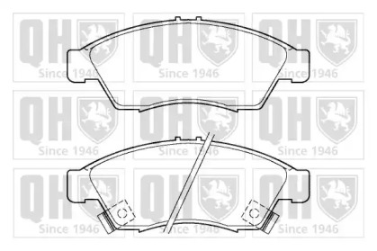 Комплект тормозных колодок (QUINTON HAZELL: BP1348)