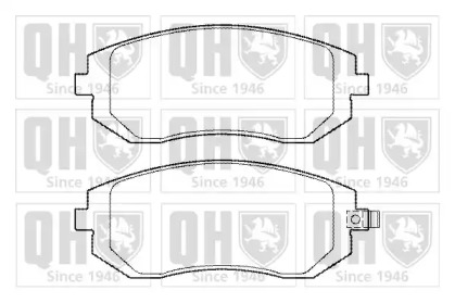 Комплект тормозных колодок (QUINTON HAZELL: BP1362)
