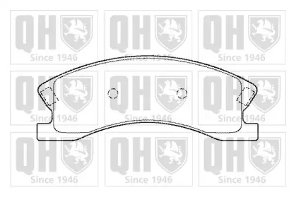 Комплект тормозных колодок (QUINTON HAZELL: BP1369)