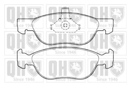 Комплект тормозных колодок (QUINTON HAZELL: BP1382)