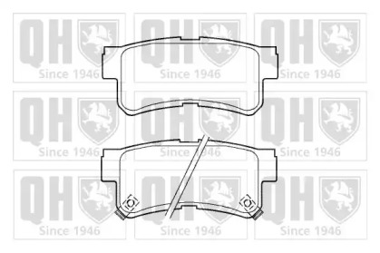Комплект тормозных колодок (QUINTON HAZELL: BP1387)