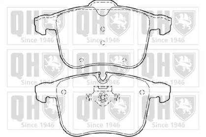 Комплект тормозных колодок (QUINTON HAZELL: BP1392)