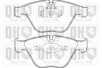 Комплект тормозных колодок (QUINTON HAZELL: BP1398)