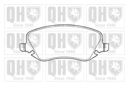 Комплект тормозных колодок (QUINTON HAZELL: BP1400)