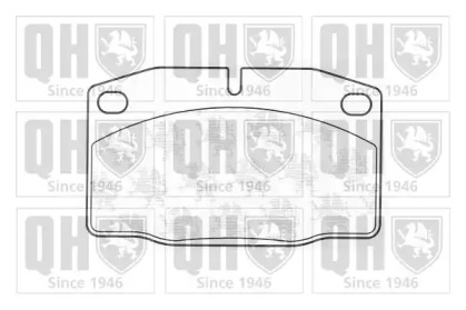 Комплект тормозных колодок (QUINTON HAZELL: BP141)