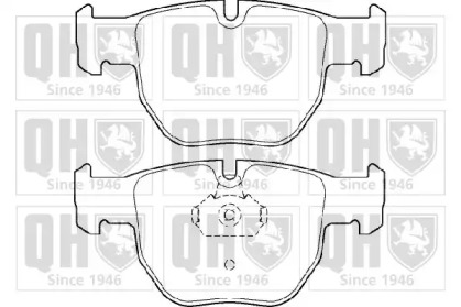 Комплект тормозных колодок (QUINTON HAZELL: BP1410)