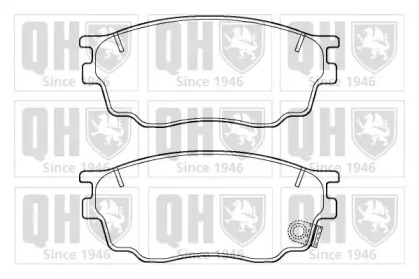 Комплект тормозных колодок (QUINTON HAZELL: BP1411)