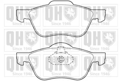 Комплект тормозных колодок (QUINTON HAZELL: BP1413)