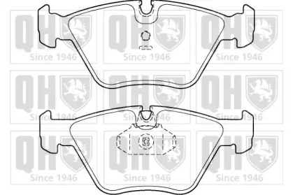 Комплект тормозных колодок (QUINTON HAZELL: BP1423)
