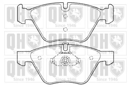 Комплект тормозных колодок (QUINTON HAZELL: BP1424)