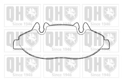 Комплект тормозных колодок (QUINTON HAZELL: BP1433)