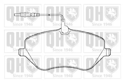 Комплект тормозных колодок (QUINTON HAZELL: BP1438)
