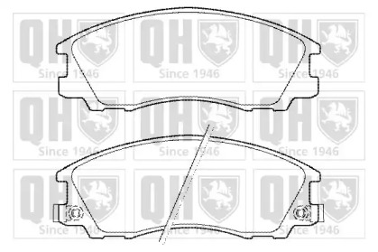 Комплект тормозных колодок (QUINTON HAZELL: BP1445)