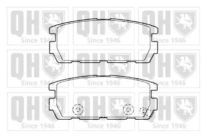 Комплект тормозных колодок (QUINTON HAZELL: BP1446)