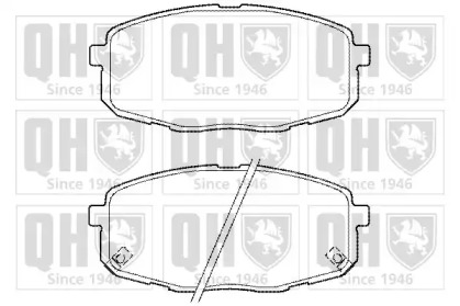 Комплект тормозных колодок (QUINTON HAZELL: BP1447)