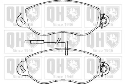 Комплект тормозных колодок (QUINTON HAZELL: BP1450)