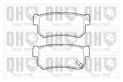 Комплект тормозных колодок (QUINTON HAZELL: BP1452)