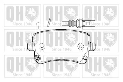 Комплект тормозных колодок (QUINTON HAZELL: BP1457)