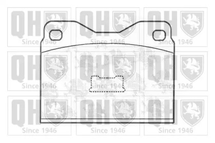Комплект тормозных колодок (QUINTON HAZELL: BP146)