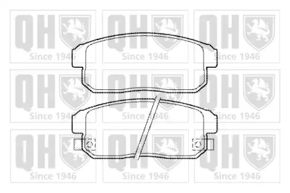 Комплект тормозных колодок (QUINTON HAZELL: BP1472)