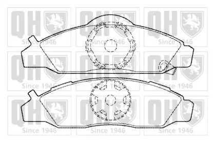 Комплект тормозных колодок (QUINTON HAZELL: BP1485)