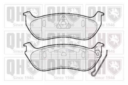 Комплект тормозных колодок (QUINTON HAZELL: BP1500)