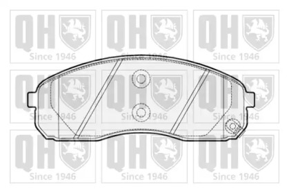 Комплект тормозных колодок (QUINTON HAZELL: BP1513)